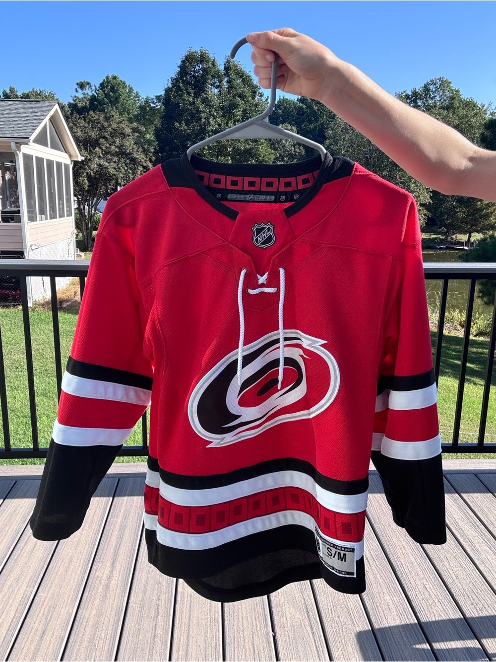 NHL Carolina Hurricanes Red and Black Kids Hockey Jersey